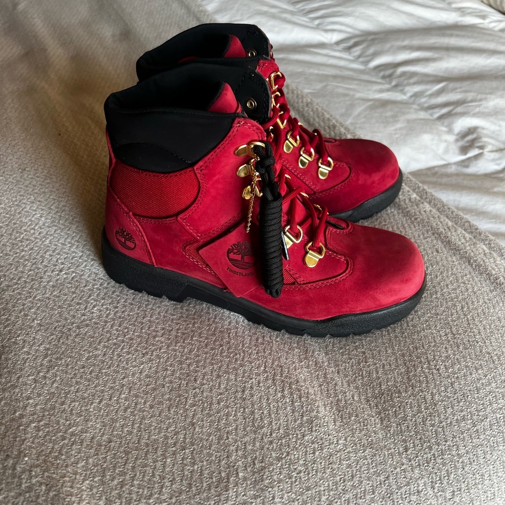 TIMBERLAND Boots-Boys Red